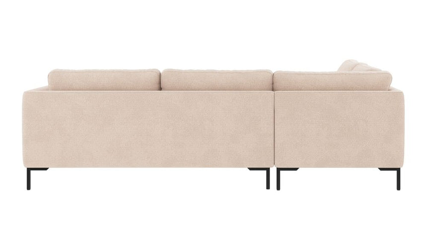 CORWIN 5-Sitzer Ecksofa Links Rita #1 hellbeige 266x226x83cm - ZEN ZONE Furniture