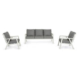 Outdoor Lounge-Set Truman 3er Set mit Kissen Lunar - ZEN ZONE