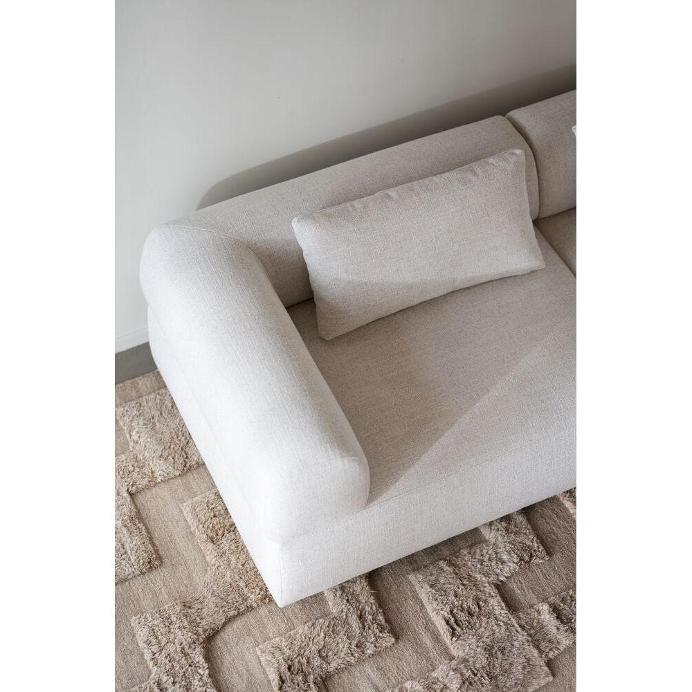 FALKNER 3-Sitzer-Sofa Hellbeige 246x105x67cm - ZEN ZONE Furniture