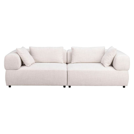 FALKNER 3-Sitzer-Sofa Hellbeige 246x105x67cm - ZEN ZONE Furniture