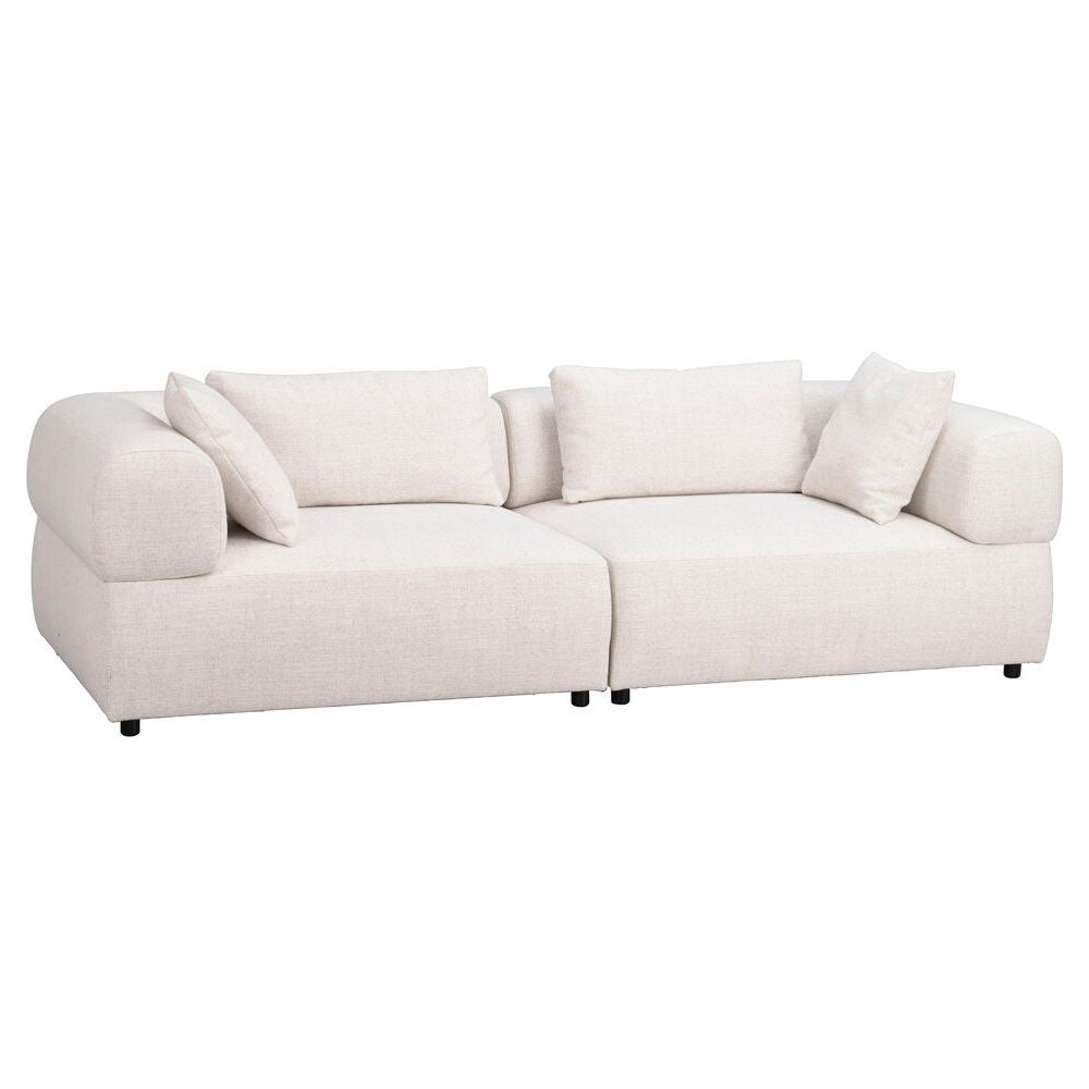FALKNER 3-Sitzer-Sofa Hellbeige 246x105x67cm - ZEN ZONE Furniture