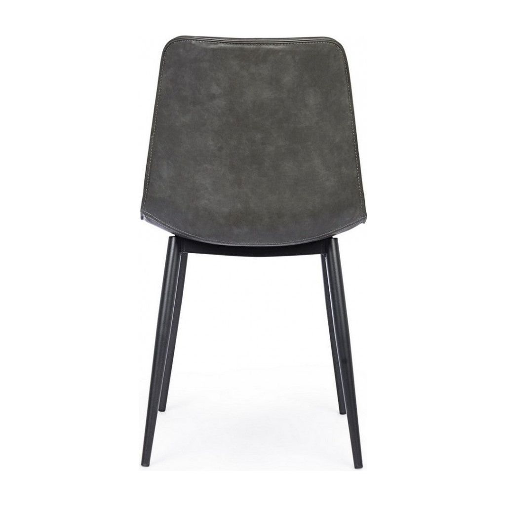 Stuhl Kyra PU Anthrazit Vintage - ZEN ZONE