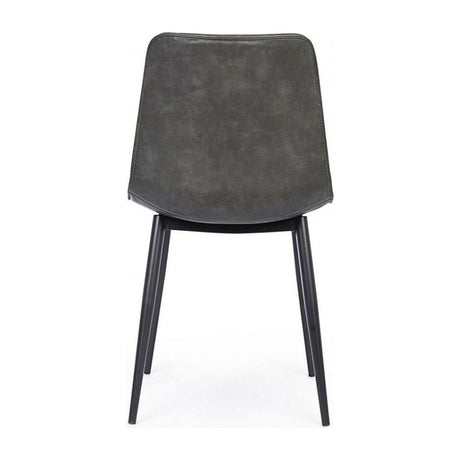 Stuhl Kyra PU Anthrazit Vintage - ZEN ZONE