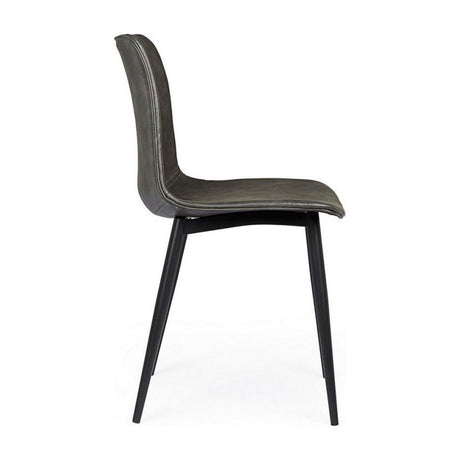 Stuhl Kyra PU Anthrazit Vintage - ZEN ZONE