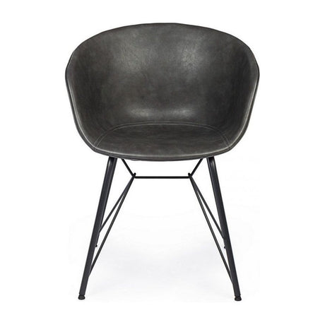 Stuhl Warhol PU Anthrazit Vintage - ZEN ZONE