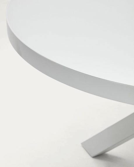 Vashti Ausziehtisch Weiss Ø 120 x 120 oder 160 cm - ZEN ZONE Furniture