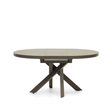 Vashti Ausziehtisch Braun Ø 120 x 120 oder 160 cm - ZEN ZONE Furniture