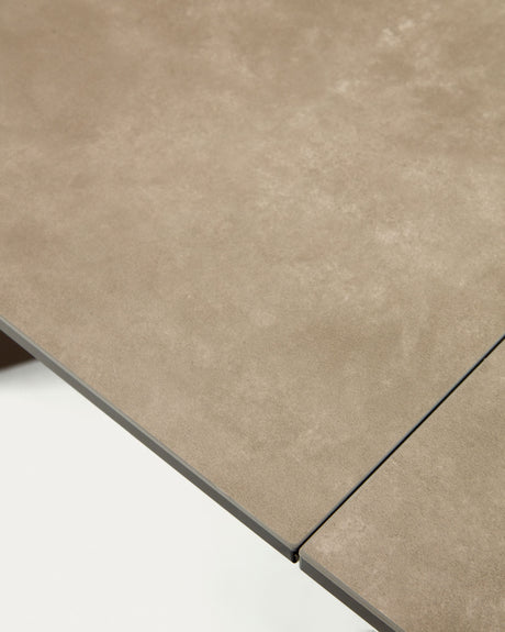 Atminda Ausziehtisch Braun 160 (210) x 90 cm Feinsteinzeugplatte - ZEN ZONE Furniture