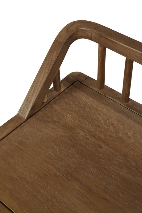 Spindle Sitzbank - recyceltes Teak - 150 x 35 x 60 cm - ZEN ZONE Furniture
