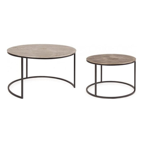 2er Set Couchtisch Amira rund X34 - ZEN ZONE