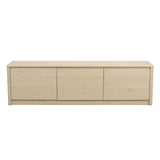 Buffet MELSTONE en chêne pigmenté blanc 40x180x50cm