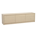 Buffet MELSTONE en chêne pigmenté blanc 40x180x50cm