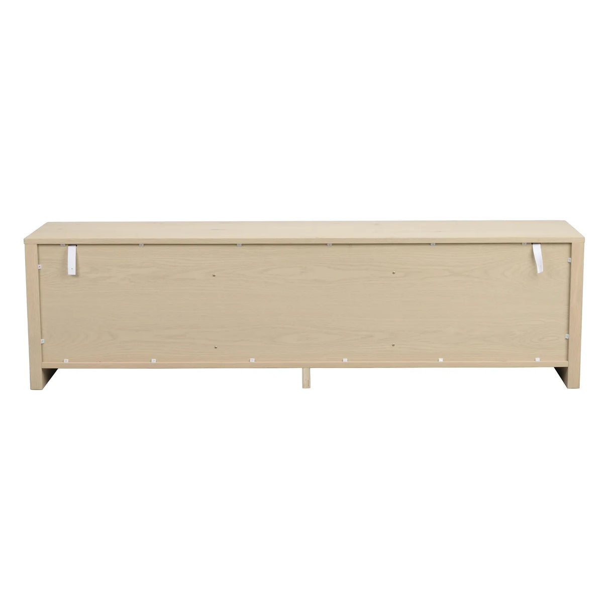 Buffet MELSTONE en chêne pigmenté blanc 40x180x50cm