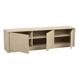 Buffet MELSTONE en chêne pigmenté blanc 40x180x50cm