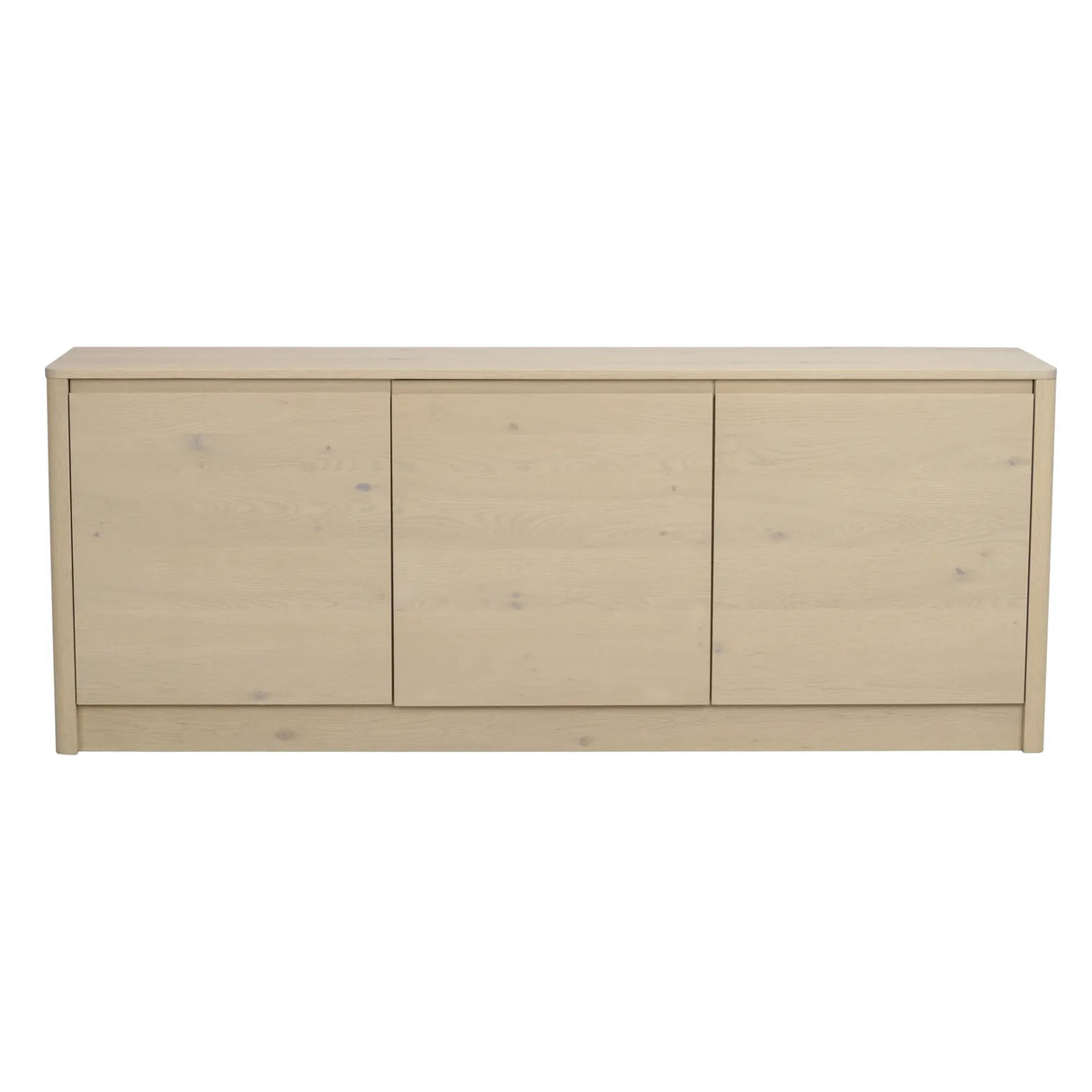 Buffet MELSTONE en chêne pigmenté blanc 40x180x70cm