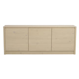 Buffet MELSTONE en chêne pigmenté blanc 40x180x70cm