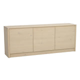 Buffet MELSTONE en chêne pigmenté blanc 40x180x70cm