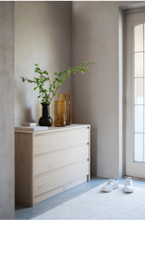 MELSTONE Kommode Weiß pigmentiert 110x45x70cm