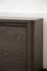 Buffet MELSTONE en chêne brun 40x180x50cm