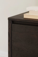 Buffet MELSTONE en chêne brun 40x180x70cm