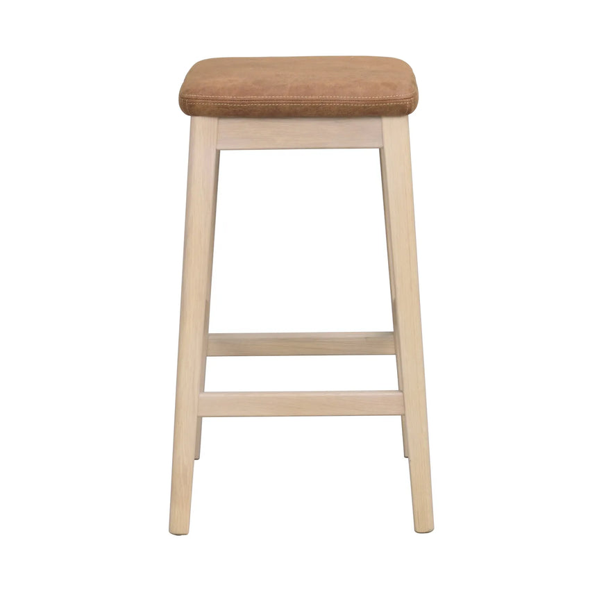 LIVERMORE Hocker aus Eiche Braun/weiß pigmentiert 40x40x68cm - ZEN ZONE Furniture