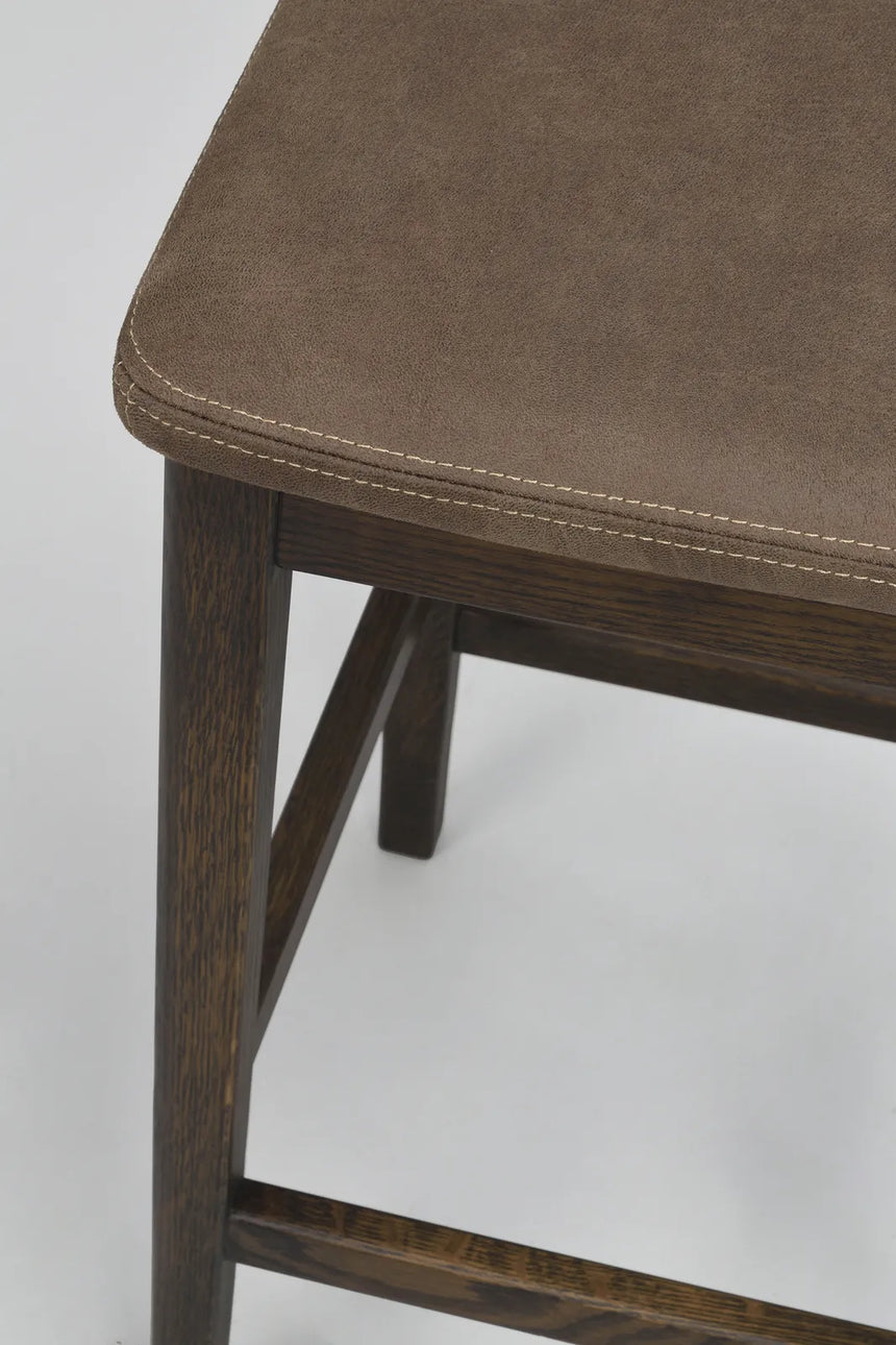 LIVERMORE Hocker aus Eiche Braun 40x40x68cm - ZEN ZONE Furniture