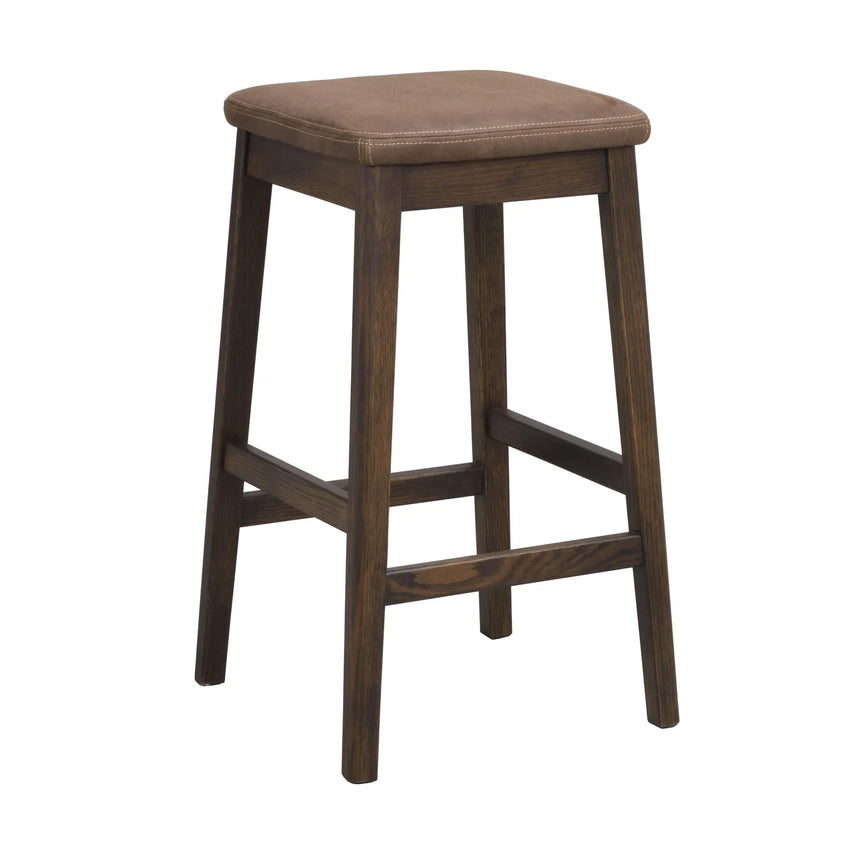 LIVERMORE Hocker aus Eiche Braun 40x40x68cm - ZEN ZONE Furniture