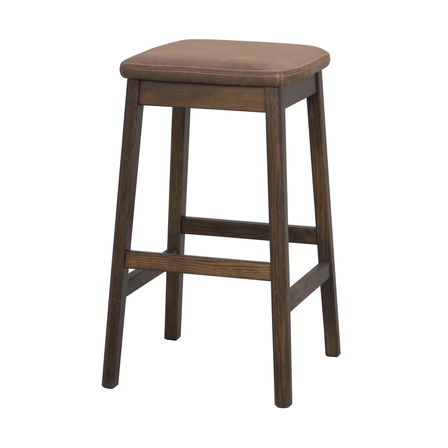 LIVERMORE Hocker aus Eiche Braun 40x40x68cm - ZEN ZONE Furniture