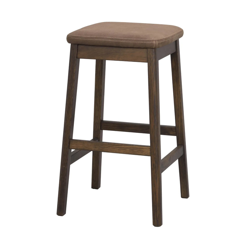 LIVERMORE Hocker aus Eiche Braun 40x40x68cm - ZEN ZONE Furniture