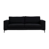 Bolero Sofa - 3-Sitzer - Schwarzer Stoff - Schwarze Beine - ZEN ZONE Furniture