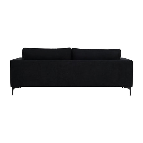 Bolero Sofa - 3-Sitzer - Schwarzer Stoff - Schwarze Beine - ZEN ZONE Furniture