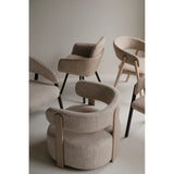 JENISON Loungesessel aus Eiche und Stoff in verschiedenen Farben, 74x74x69 cm - ZEN ZONE Furniture