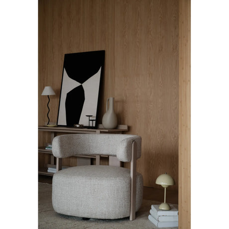 JENISON Loungesessel aus Eiche und Stoff in verschiedenen Farben, 74x74x69 cm - ZEN ZONE Furniture