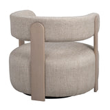 JENISON Loungesessel aus Eiche und Stoff in verschiedenen Farben, 74x74x69 cm - ZEN ZONE Furniture