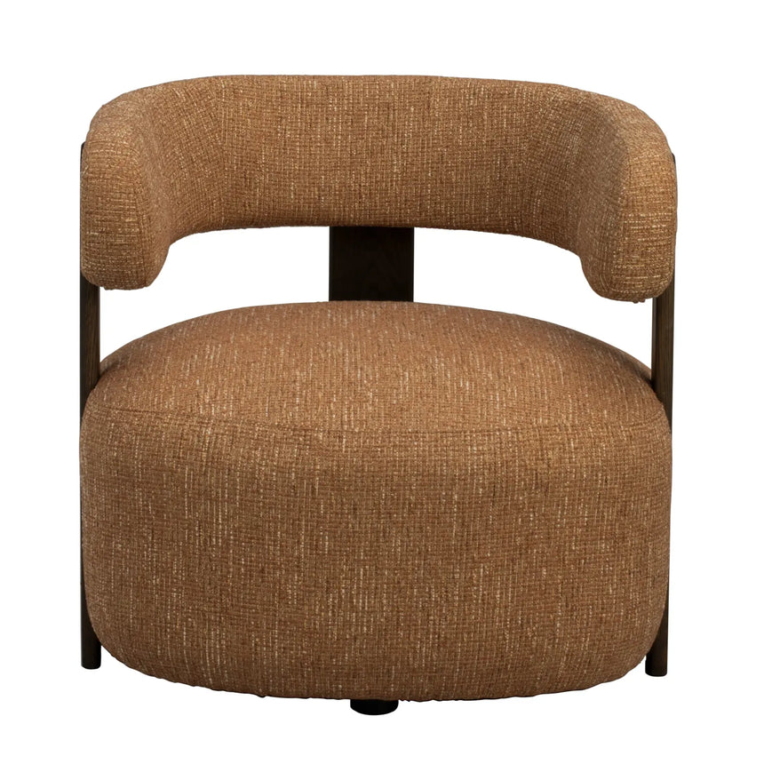 JENISON Loungesessel aus Eiche und Stoff in verschiedenen Farben, 74x74x69 cm - ZEN ZONE Furniture