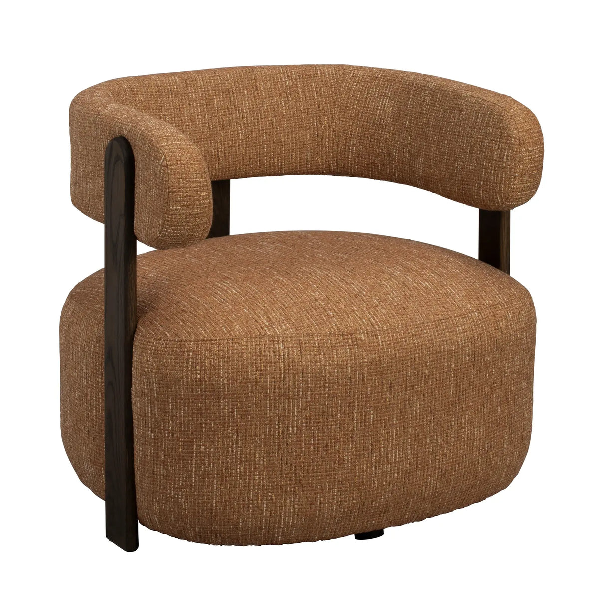 JENISON Loungesessel aus Eiche und Stoff in verschiedenen Farben, 74x74x69 cm - ZEN ZONE Furniture