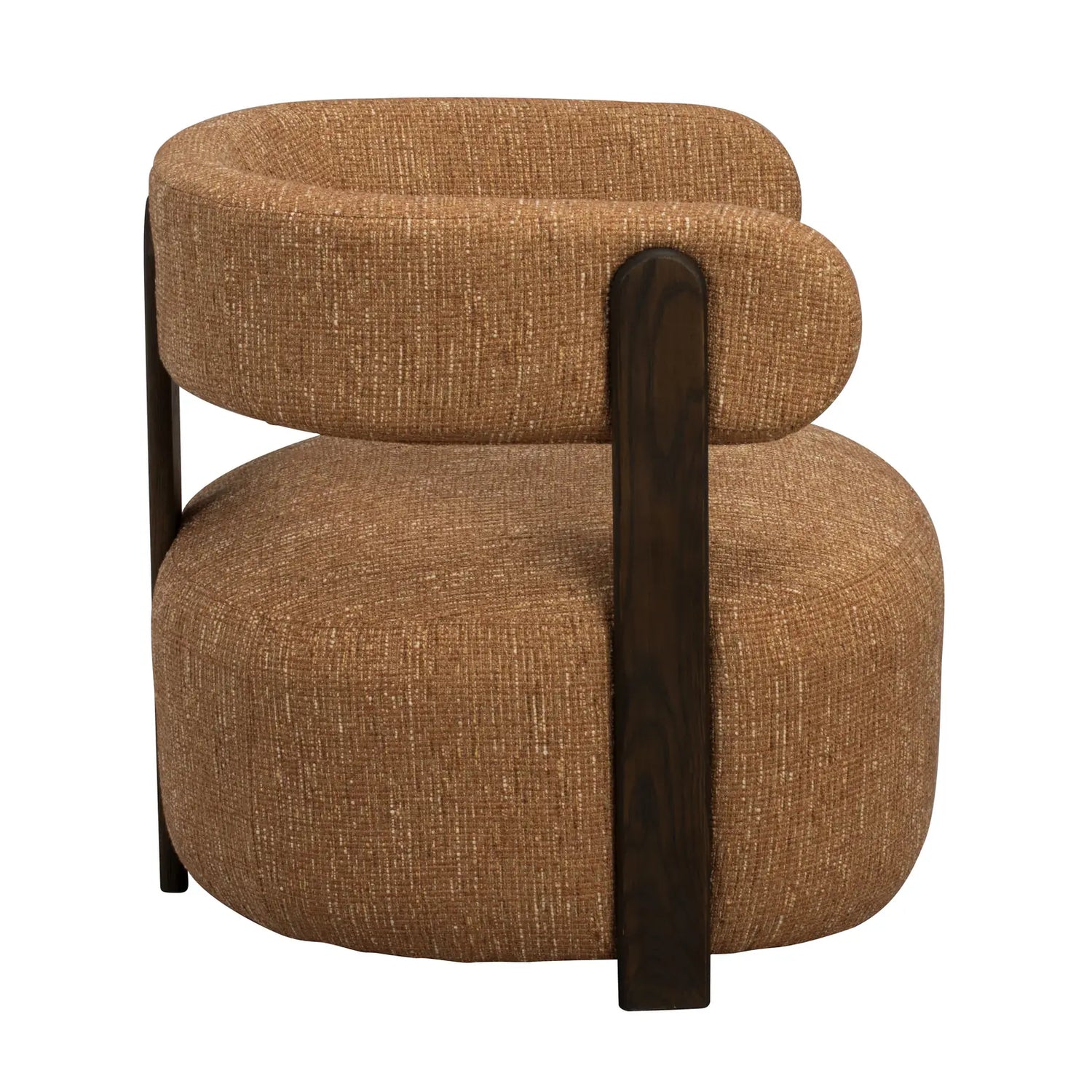 JENISON Loungesessel aus Eiche und Stoff in verschiedenen Farben, 74x74x69 cm - ZEN ZONE Furniture