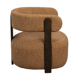 JENISON Loungesessel aus Eiche und Stoff in verschiedenen Farben, 74x74x69 cm - ZEN ZONE Furniture