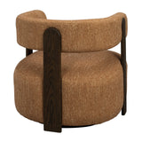 JENISON Loungesessel aus Eiche und Stoff in verschiedenen Farben, 74x74x69 cm - ZEN ZONE Furniture