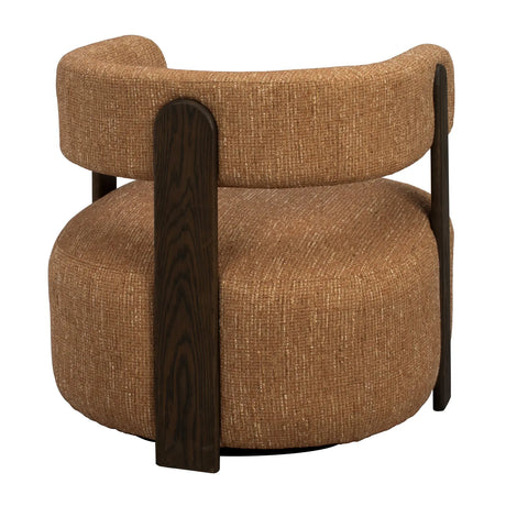 JENISON Loungesessel aus Eiche und Stoff in verschiedenen Farben, 74x74x69 cm - ZEN ZONE Furniture