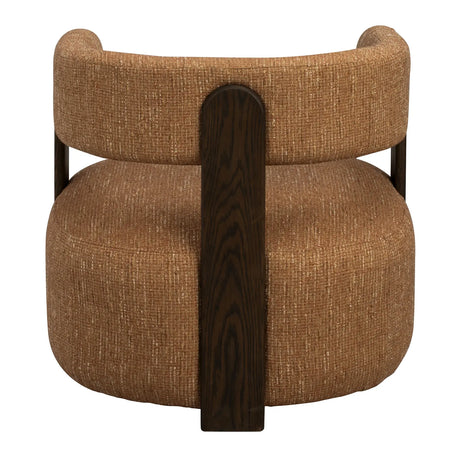 JENISON Loungesessel aus Eiche und Stoff in verschiedenen Farben, 74x74x69 cm - ZEN ZONE Furniture