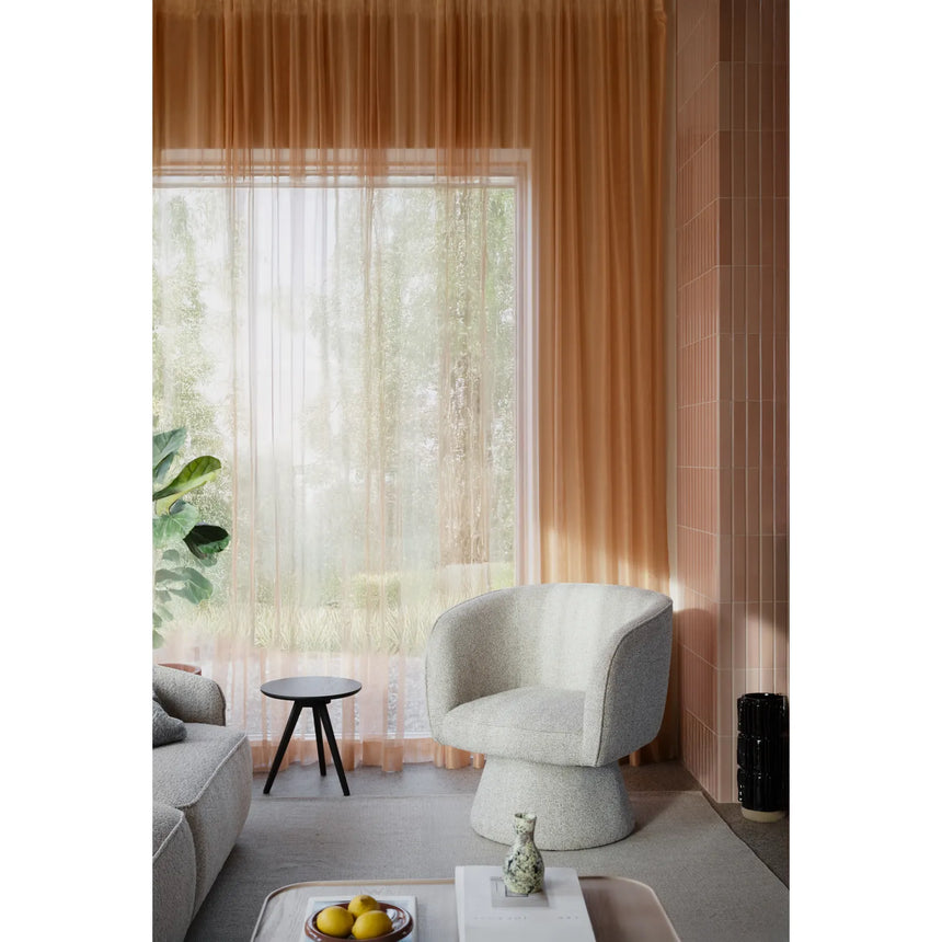 SHOREHAM Sofasessel, drehbar, aus Stoff in Hellbeige - ZEN ZONE Furniture