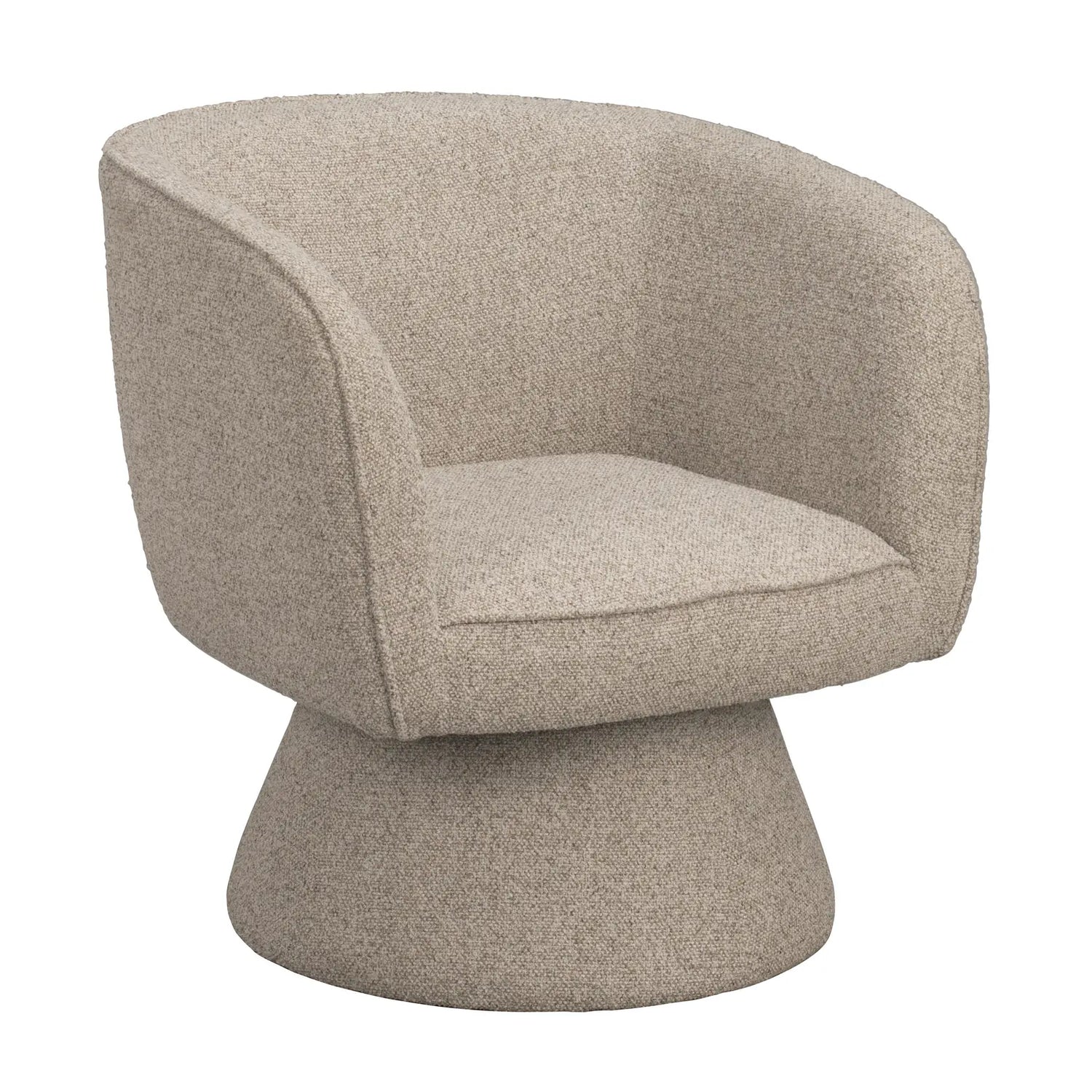 SHOREHAM Sofasessel, drehbar, aus Stoff in Hellbeige - ZEN ZONE Furniture