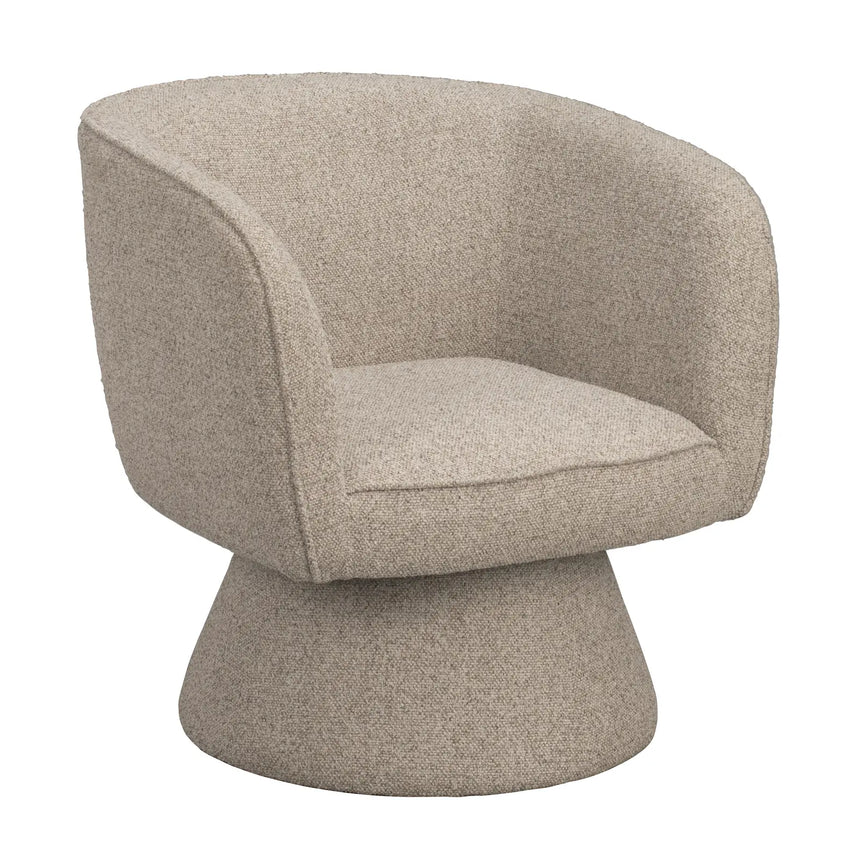SHOREHAM Sofasessel, drehbar, aus Stoff in Hellbeige - ZEN ZONE Furniture
