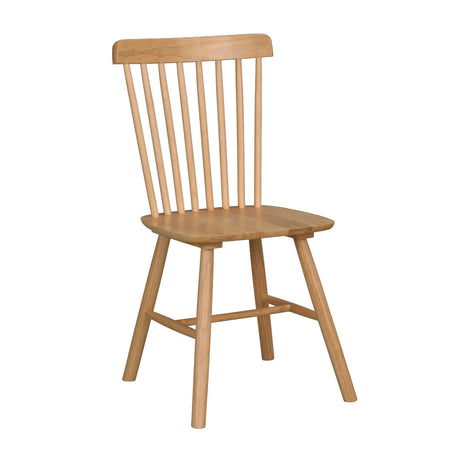 Essstuhl FOXFORD aus massivem Gummibaumholz - ZEN ZONE Furniture