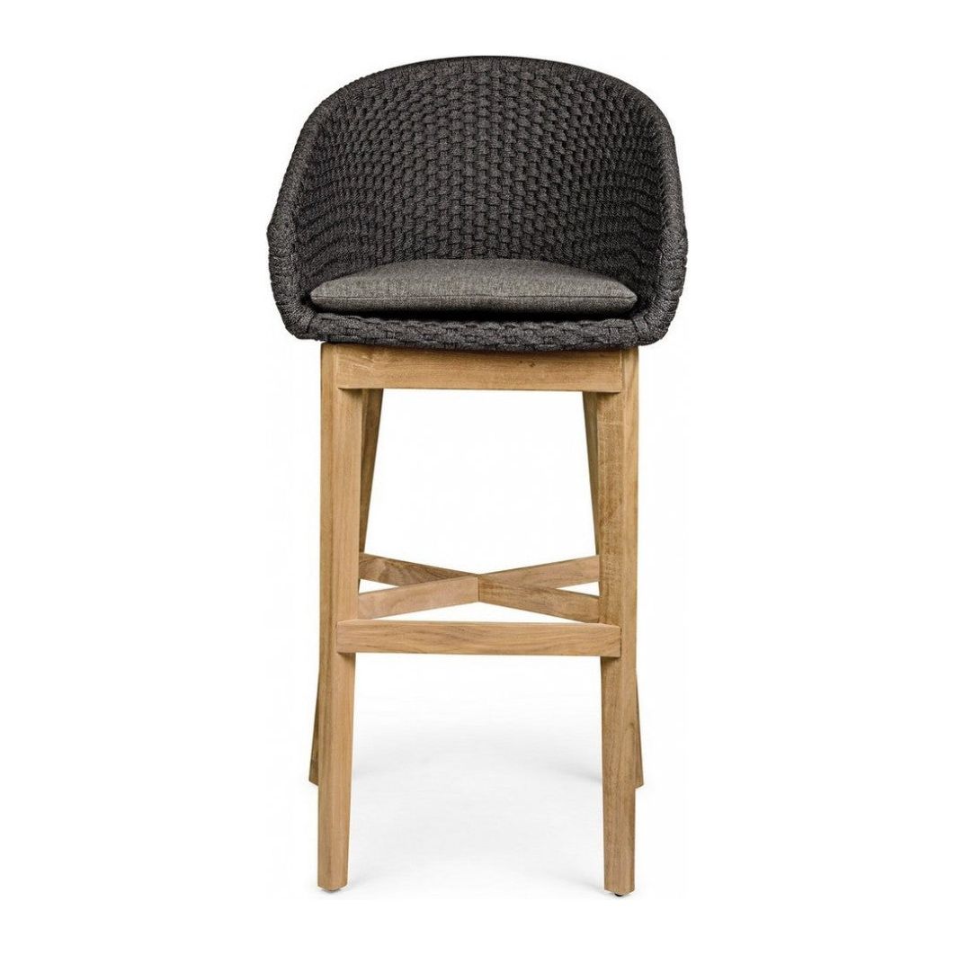 Outdoor Barhocker Coachella mit Kissen Anthrazit - ZEN ZONE