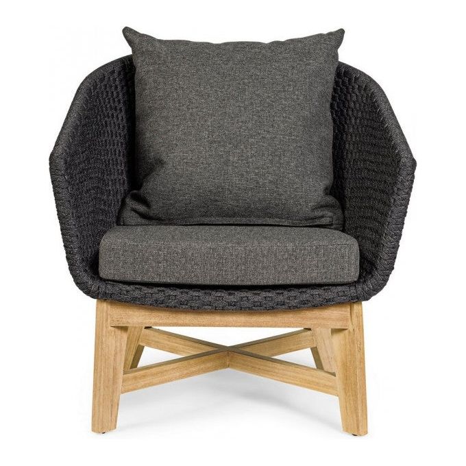 Outdoor Sessel Coachella mit Kissen Anthrazit - ZEN ZONE
