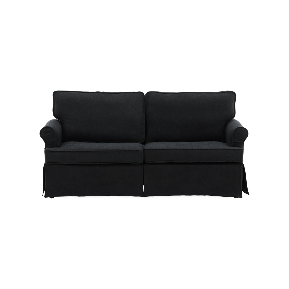 Anton Sofa - Schwarz / Schwarzer Stoff - ZEN ZONE Furniture