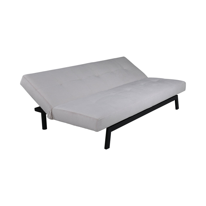 Bodil Sofabett - Schwarz / Beige Kord - ZEN ZONE Furniture