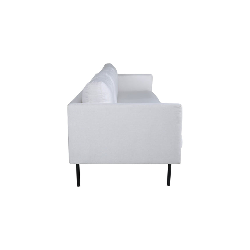 Zoom 3-Sitzer Sofa - Schwarz / Hellbeige Stoff - ZEN ZONE Furniture